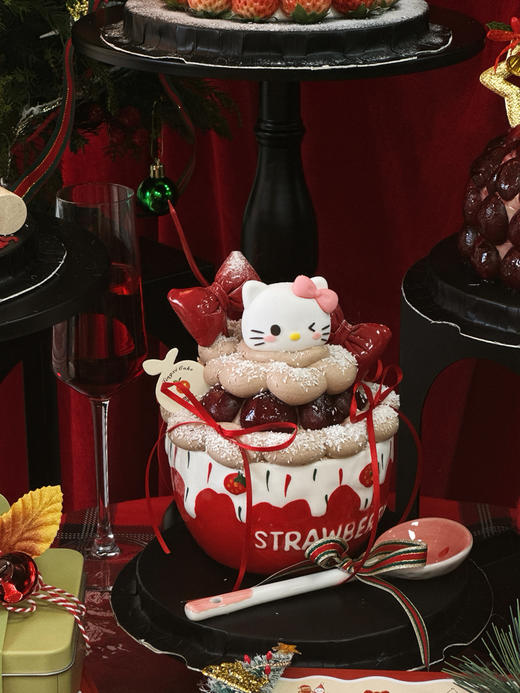 车厘子Kitty圣诞抱抱碗 商品图1