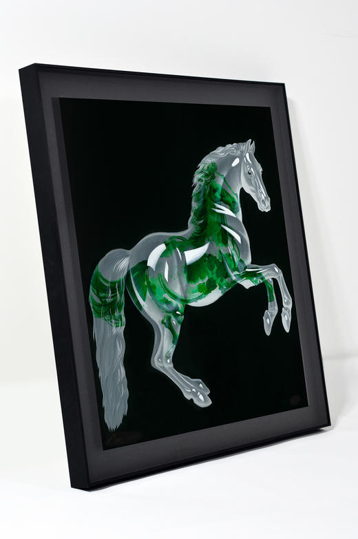 訾鹏 《翡翠马》版画 商品图2