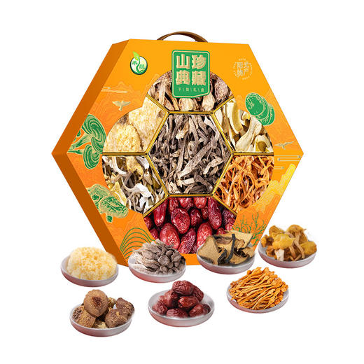 禾煜山珍典藏-干货礼盒510g【年货】KY 商品图0