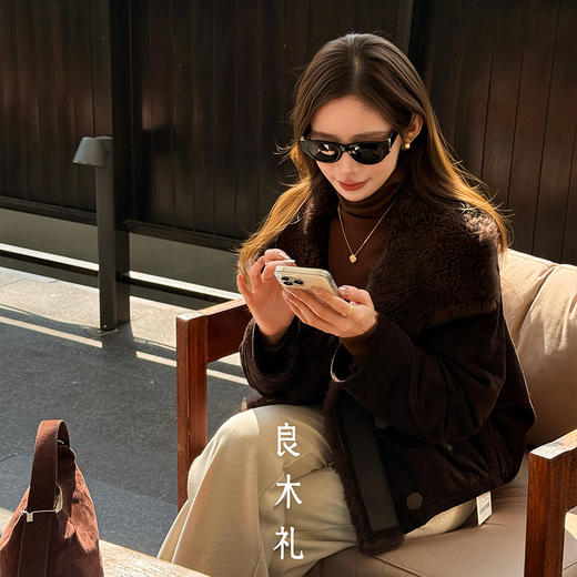【特价不退换】【预售7天】良木礼绵羊皮鹅绒外套（D251102772） 商品图0