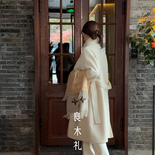 【特价不退换】【部分现货】良木礼山羊绒水貂毛大衣（D0809） 商品图4