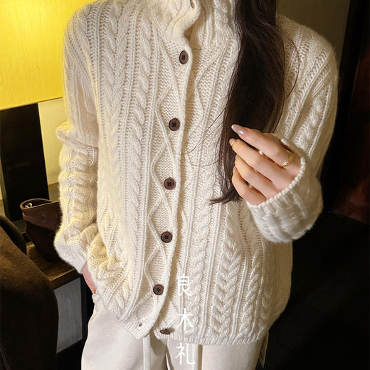 【预售7天】良木礼山羊绒开衫（D251102722F） 商品图7