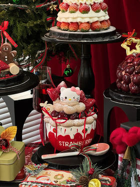 车厘子Kitty圣诞抱抱碗