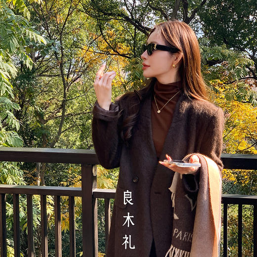 【预售7天】良木礼牦牛绒大衣(2455) 商品图6