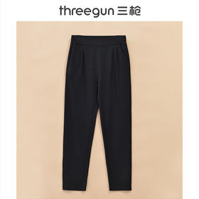Threegun三枪 【针织条绒】萝卜裤型休闲女士长裤-60917B911