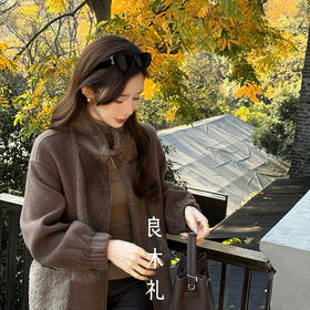 【特价不退换】【部分现货】良木礼皮毛一体外套（D251105）