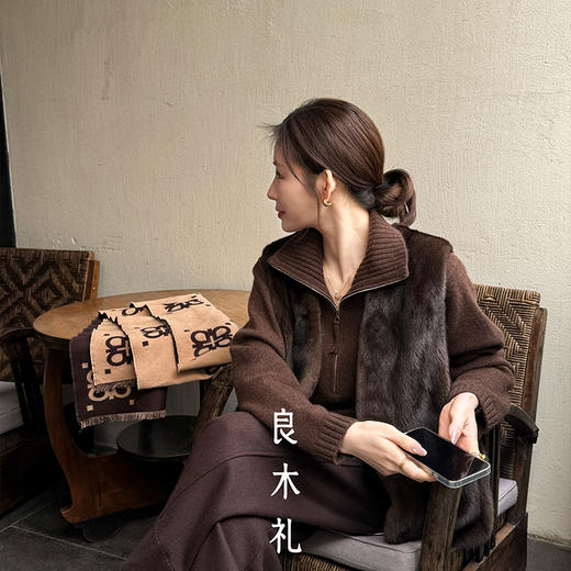 【预售7天】良木礼水貂马甲（3753F） 商品图3