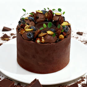 焦糖香蕉巧克力蛋糕【法芙娜巧克力】