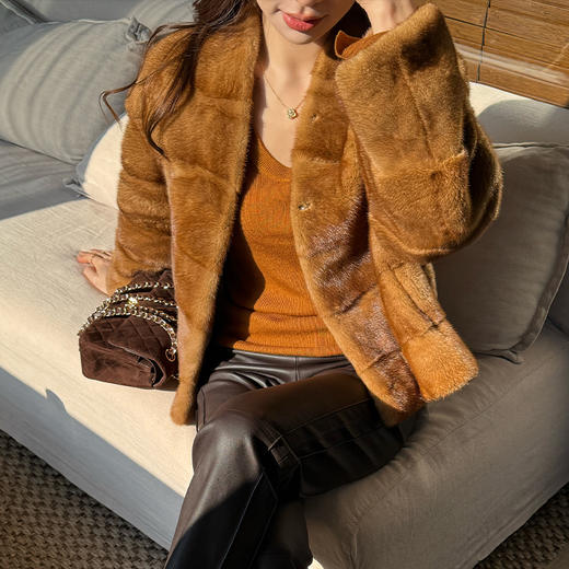 【预售7天】良木礼水貂外套（3623F） 商品图0