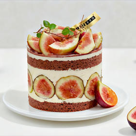 无花凝酪无花果口味奶油蛋糕