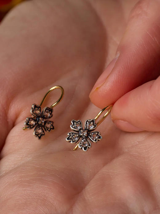北京仓｜Dorothee sausset-BO DAISY-雏菊 黑色 耳环［法国设计师］ 商品图3