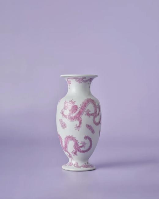 JXGZ吉星高照/白瓷粉龙瓶 商品图0