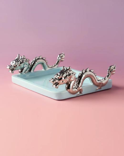 JXGZ吉星高照/双立龙雕塑盘 商品图2