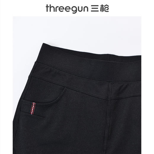 Threegun三枪 【针织条绒】双层加绒休闲女士长裤-60919B911 商品图1