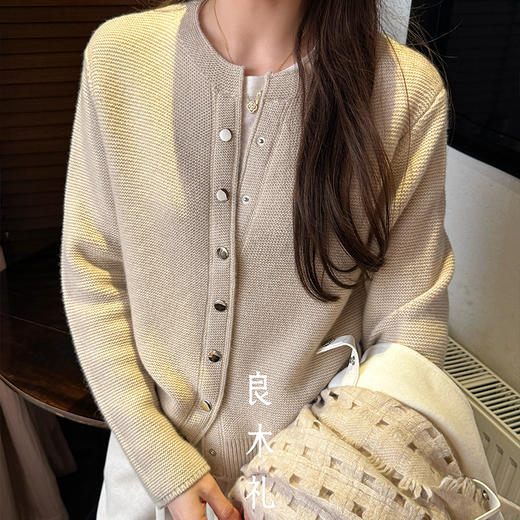 【特价不退换】【部分现货】良木礼山羊绒开衫（D251101738F） 商品图7