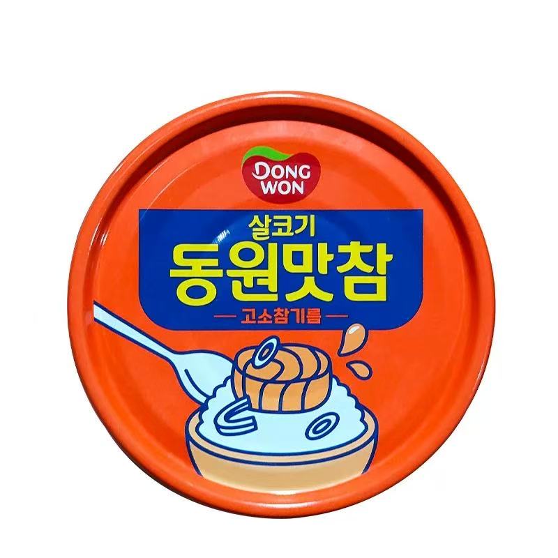 东远 金枪鱼罐头（芝麻油味）90g동원맛참살코기(고소한참기름)90g