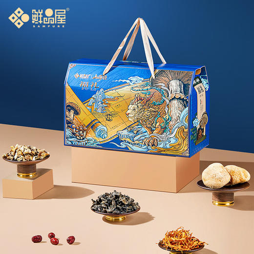 鲜品屋福礼山珍菌菇礼盒1100g 商品图0