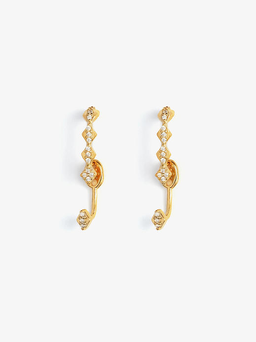 北京仓｜Leo Sedim-ORIGO-金色 锆石 单只 耳钉［法国设计师］ 商品图4