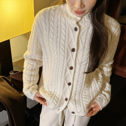 【预售7天】良木礼山羊绒开衫（D251102722F） 商品图5