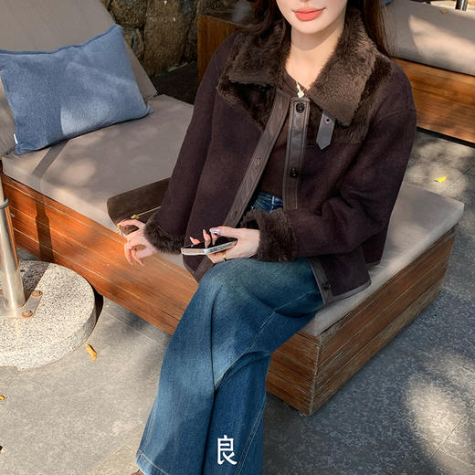 【特价不退不换】【预售7天】良木礼翻领皮毛一体（1101） 商品图1