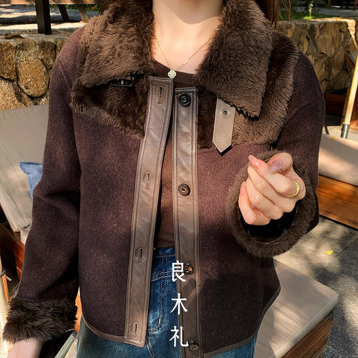 【特价不退不换】【预售7天】良木礼翻领皮毛一体（1101） 商品图3