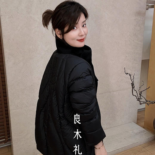 【预售7天】良木礼鹅绒外套（围巾）（1783） 商品图1