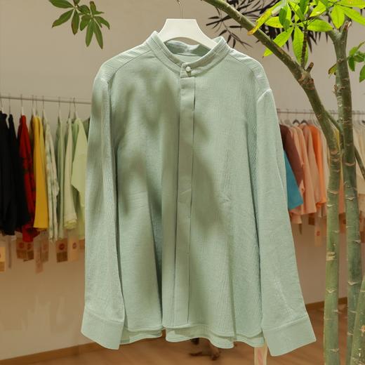 【抖音专属】新中式衬衣（25810207-山岚） 商品图0