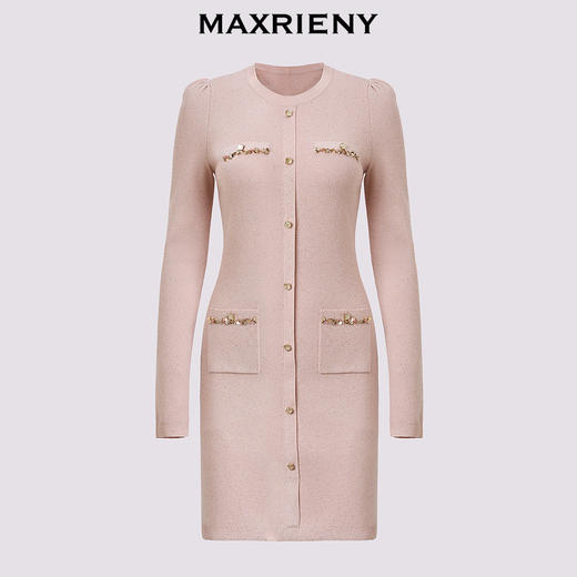 【冬日逸境-商场同款】MAXRIENY精致名媛气质高级感连衣裙(货号:MC85DR794) 商品图4