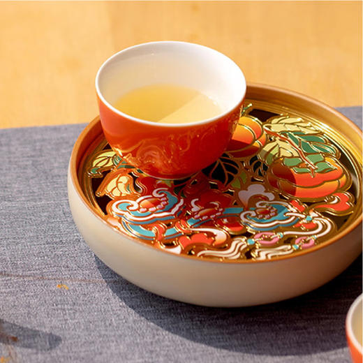 朱炳仁铜事事如意茶礼套装 商品图1