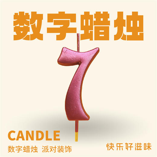 JLY炫彩数字蜡烛7 商品图0