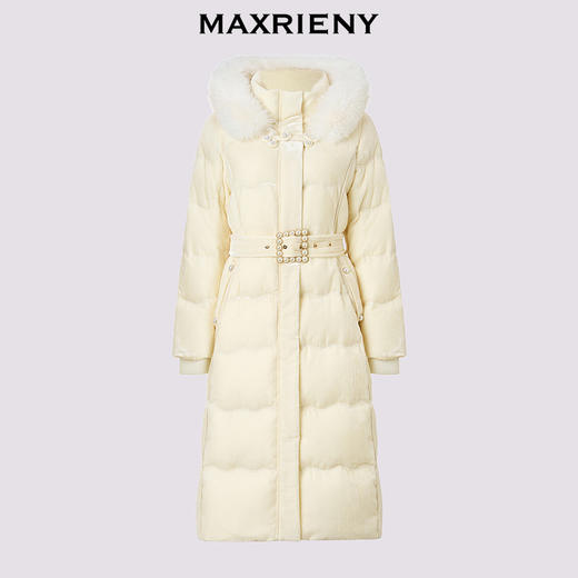 MAXRIENY【时髦暖冬-商场同款】复古新中式亮片刺绣丝绒羽绒服女(货号:MC85DC514) 商品图4