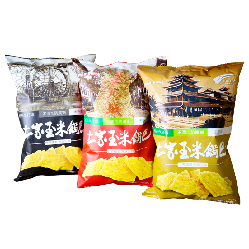 【恩施】土家玉米锅巴118g*3（香辣味+烧烤味+海苔味）