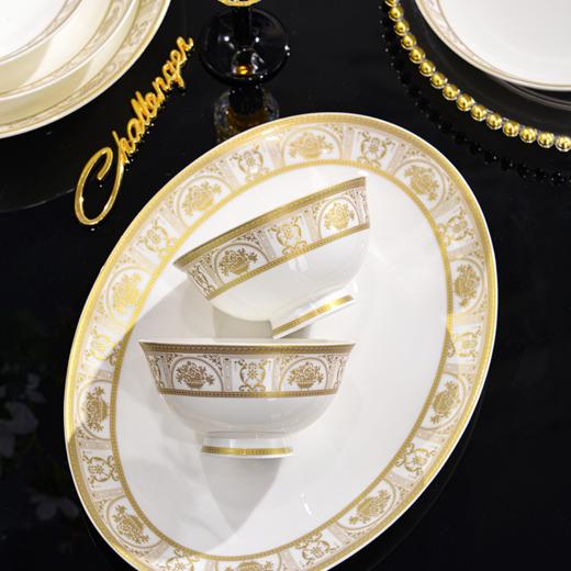 凡瑞斯吉祥金苑42头10人份骨瓷具-YHD 商品图3