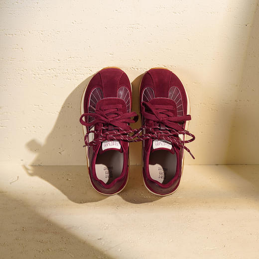 西村名物2025年秋季新款深色系拼色百搭丑萌休闲系带舒适透气牛筋底阿甘鞋运动鞋T25CM32021 商品图8