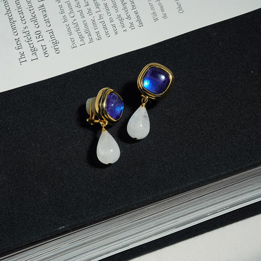 北京仓｜Goossens Paris-RENAISSANCE-宝蓝色 水滴 耳环［法国设计师］ 商品图5