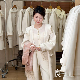 【预售7天】良木礼连帽羊毛大衣（2714）