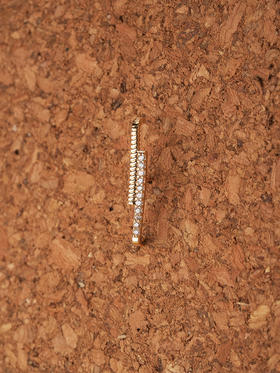 北京仓｜Leo sedim-LUMEN-金色 锆石 耳钉［法国设计师］