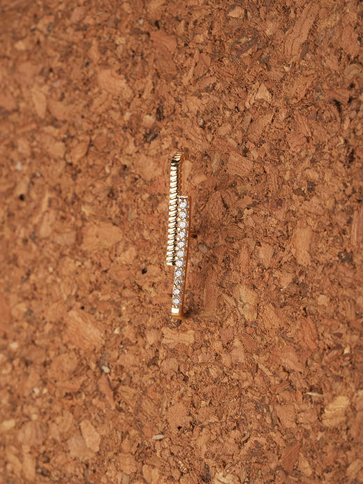 北京仓｜Leo sedim-LUMEN-金色 锆石 耳钉［法国设计师］ 商品图0