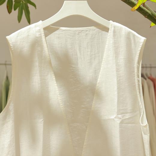 【抖音专属】新中式马甲（25804038-山矾） 商品图1