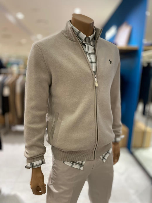 哈吉斯家男士羊毛挂里子开衫 商品图6