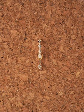 北京仓｜Leo Sedim-ORIGO-金色 锆石 单只 耳钉［法国设计师］