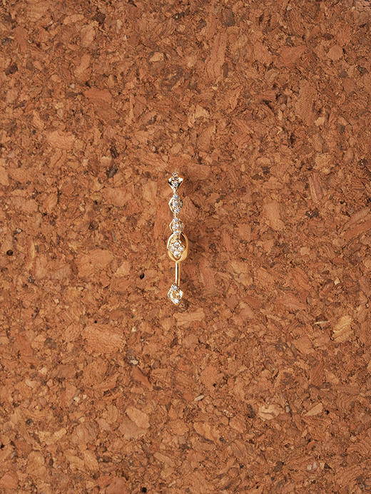 北京仓｜Leo Sedim-ORIGO-金色 锆石 单只 耳钉［法国设计师］ 商品图0