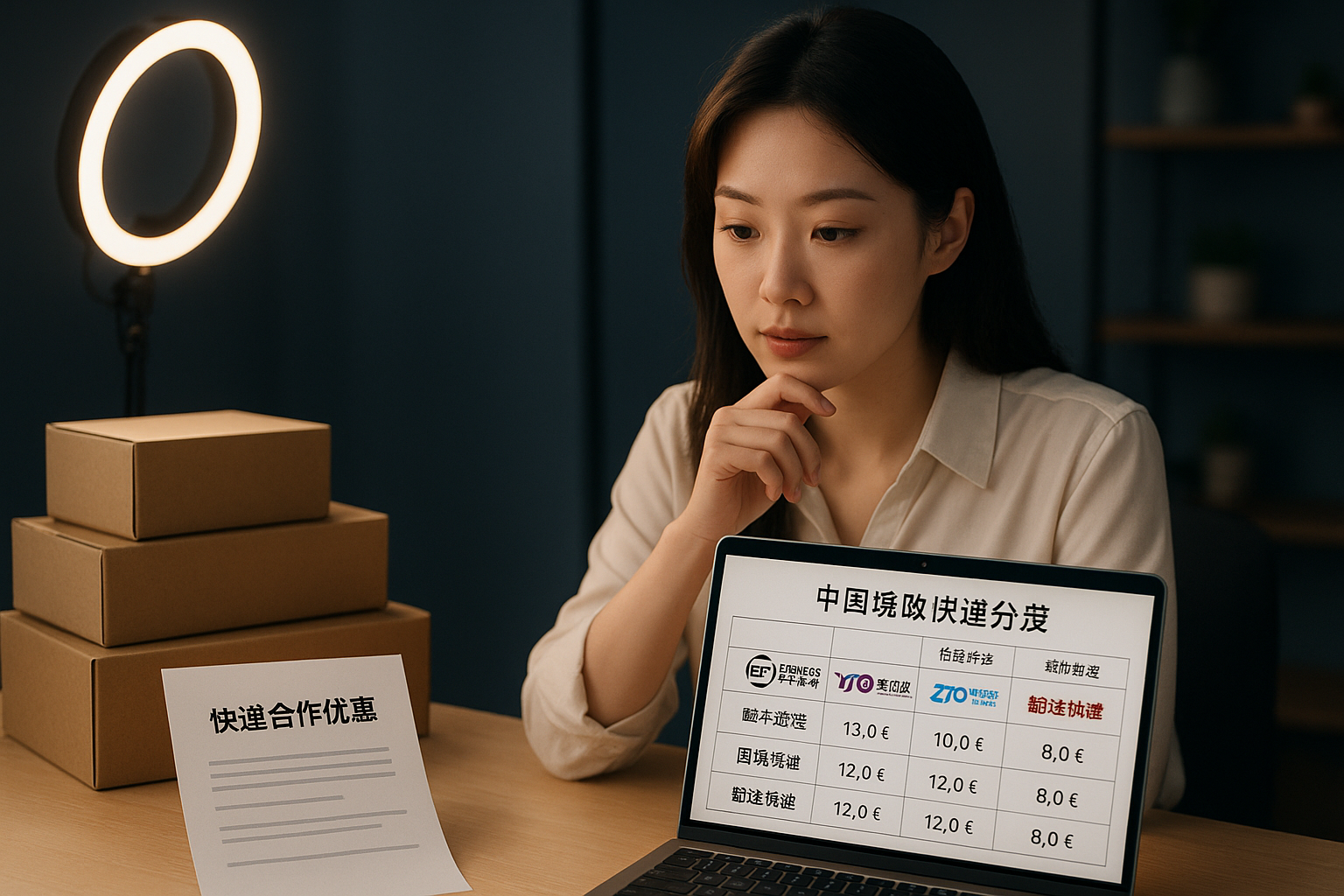 对比快递公司价格，挑选最优方案