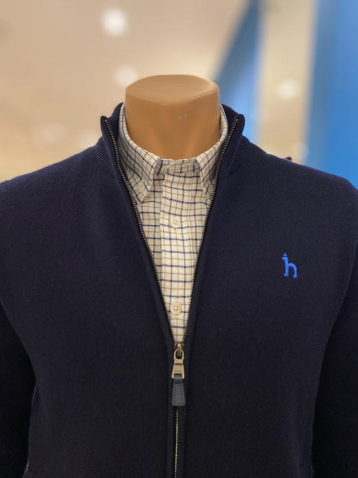 哈吉斯家男士羊毛挂里子开衫 商品图1