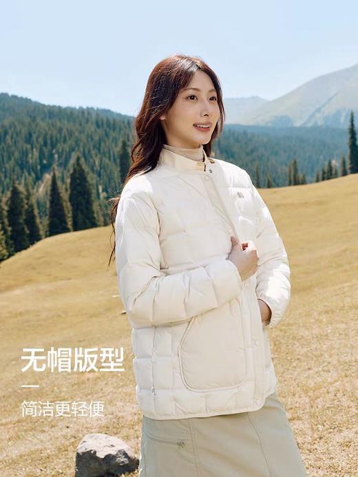 两棵树家KL的羽绒衣防泼水防风女款内胆轻量排骨鹅绒服 商品图3