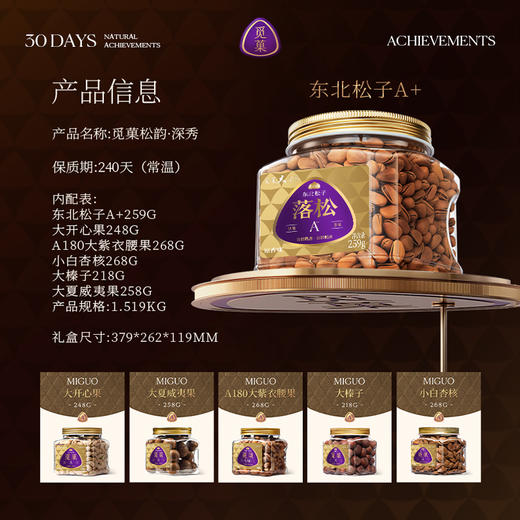 觅菓松韵·深秀大坚果礼盒1.519kg【年货】KY 商品图4