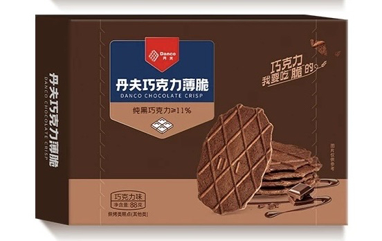 丹夫巧克力薄脆巧克力味88g