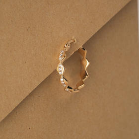 北京仓｜Leo Sedim-EUCLIDE-金色 锆石 单只 耳环［法国设计师］