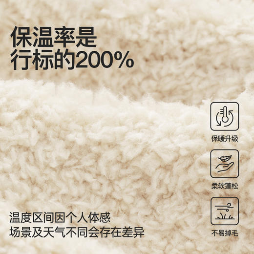 严选 | 内茵半边绒纯色家居服套装 男女新款保暖柔软圆领家居服 商品图1