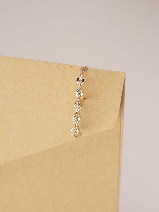 北京仓｜Leo Sedim-CADENCE-金色 锆石 单只 耳钉［法国设计师］ 商品图4